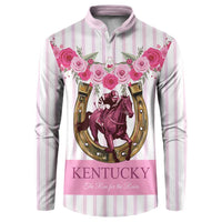 Personalized Kentucky Horse Racing Button Sweatshirt Run For The Rose