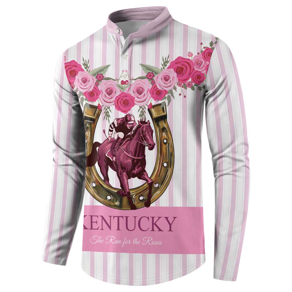 Personalized Kentucky Horse Racing Button Sweatshirt Run For The Rose