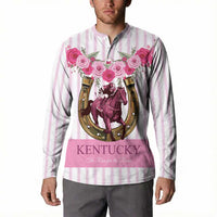 Personalized Kentucky Horse Racing Button Sweatshirt Run For The Rose