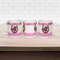 Personalized Kentucky Horse Racing Ceramic Mug Run For The Rose