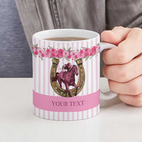Personalized Kentucky Horse Racing Ceramic Mug Run For The Rose