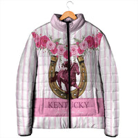 Personalized Kentucky Horse Racing Padded Jacket Run For The Rose