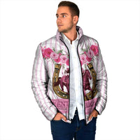 Personalized Kentucky Horse Racing Padded Jacket Run For The Rose