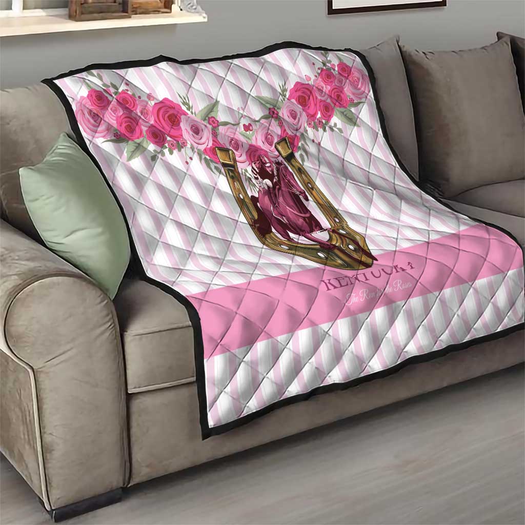 Kentucky Horse Racing Quilt Run For The Rose