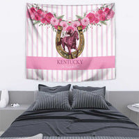 Kentucky Horse Racing Tapestry Run For The Rose