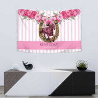 Kentucky Horse Racing Tapestry Run For The Rose