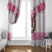 Kentucky Horse Racing Window Curtain Run For The Rose