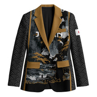 Custom Baseball Japan Samurai Blazer Black Grunge Vintage