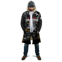 Custom Baseball Japan Samurai Cloak Black Grunge Vintage