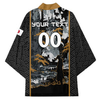Custom Baseball Japan Samurai Kimono Black Grunge Vintage