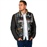 Custom Baseball Japan Samurai Padded Jacket Black Grunge Vintage