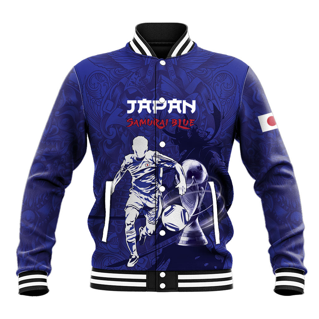 Custom Japan Samurai Blue 2026 Football Baseball Jacket Go Champion
