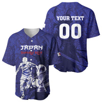 Custom Japan Samurai Blue 2026 Football Baseball Jersey Go Champion