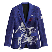 Custom Japan Samurai Blue 2026 Football Blazer Go Champion