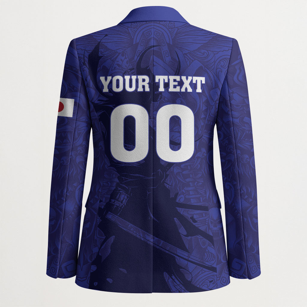 Custom Japan Samurai Blue 2026 Football Blazer Go Champion