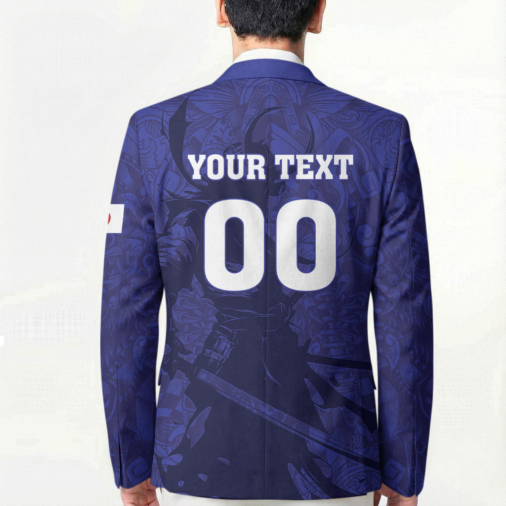 Custom Japan Samurai Blue 2026 Football Blazer Go Champion