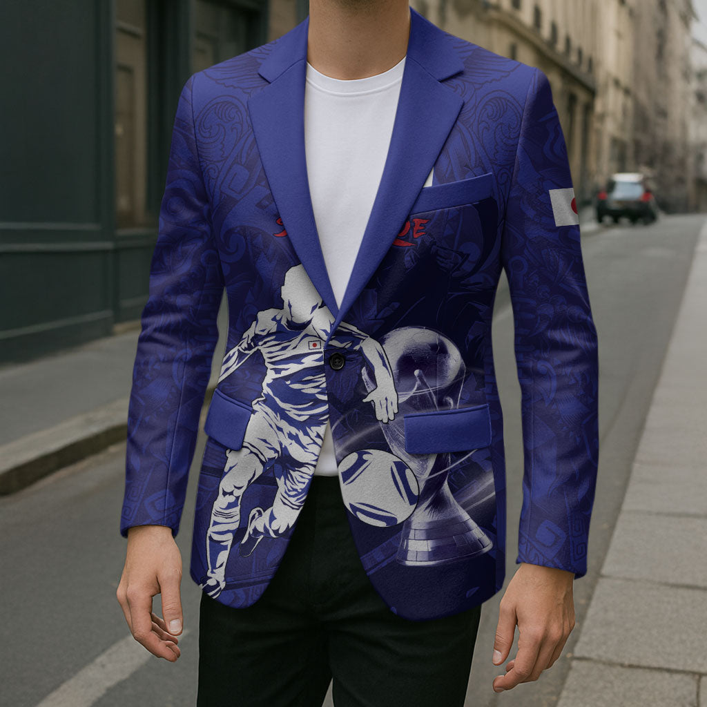 Custom Japan Samurai Blue 2026 Football Blazer Go Champion