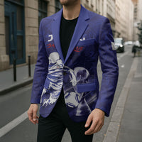 Custom Japan Samurai Blue 2026 Football Blazer Go Champion
