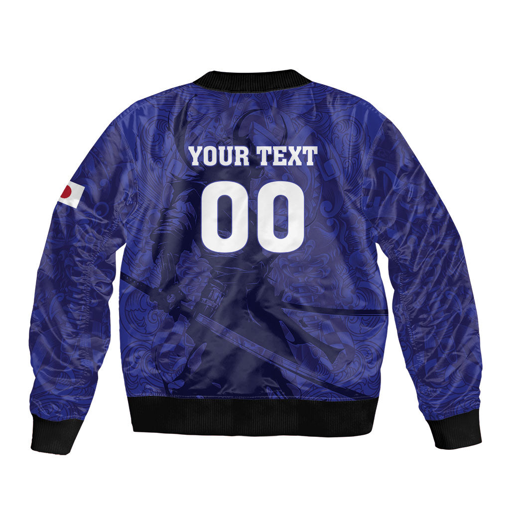 Custom Japan Samurai Blue 2026 Football Bomber Jacket Go Champion
