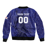 Custom Japan Samurai Blue 2026 Football Bomber Jacket Go Champion