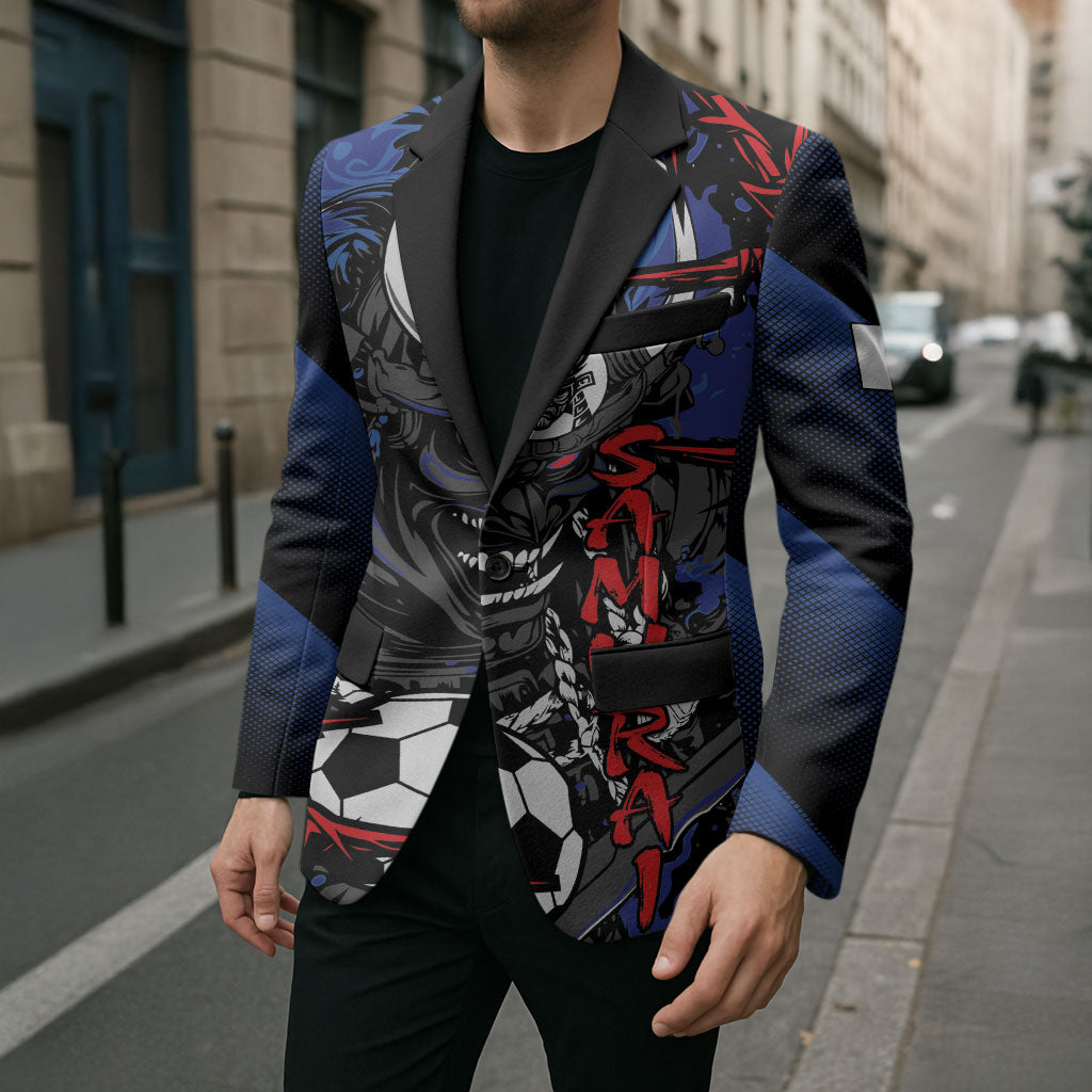 Personalised Japan Samurai 2026 Football Blazer Come To Fight