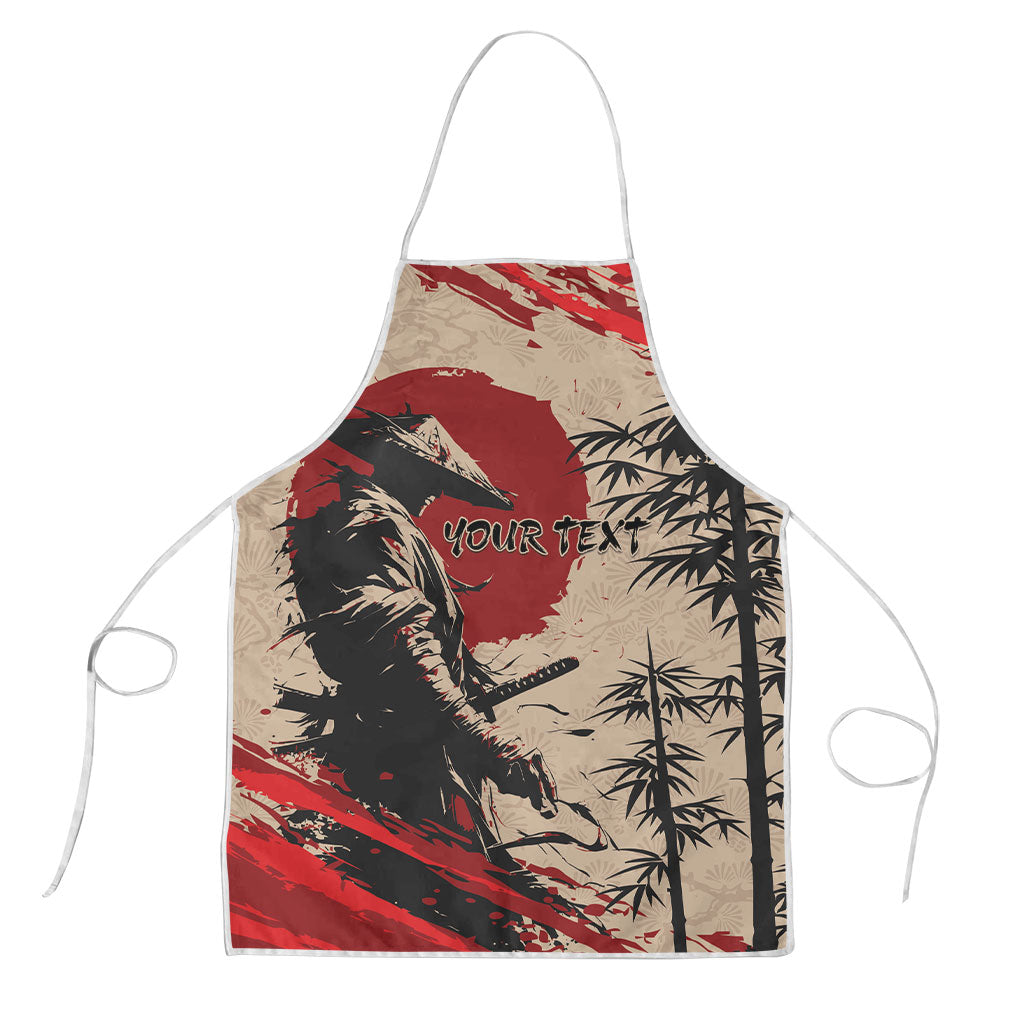 Personalised Japan Samurai Vintage Apron Honor Defines Strength