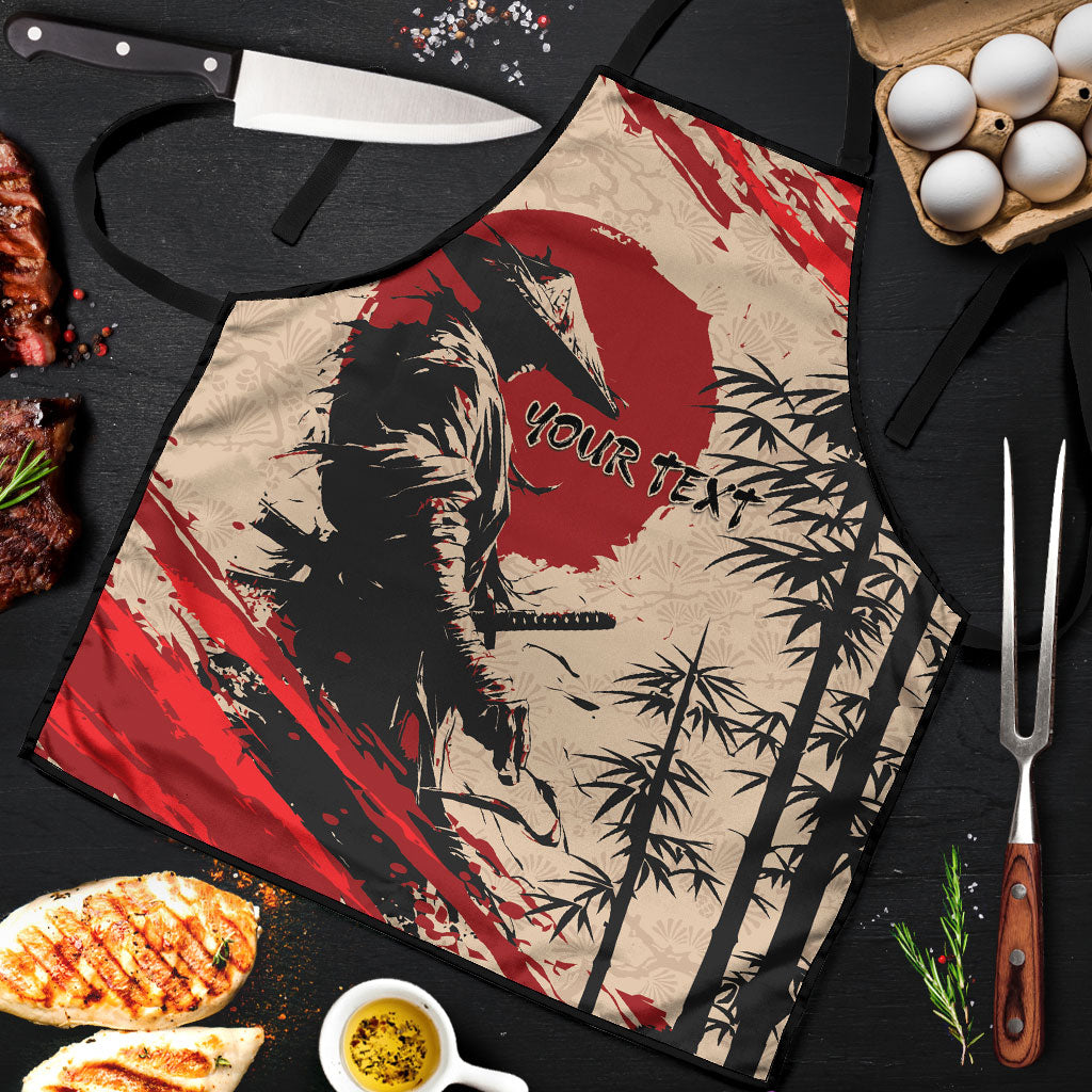 Personalised Japan Samurai Vintage Apron Honor Defines Strength