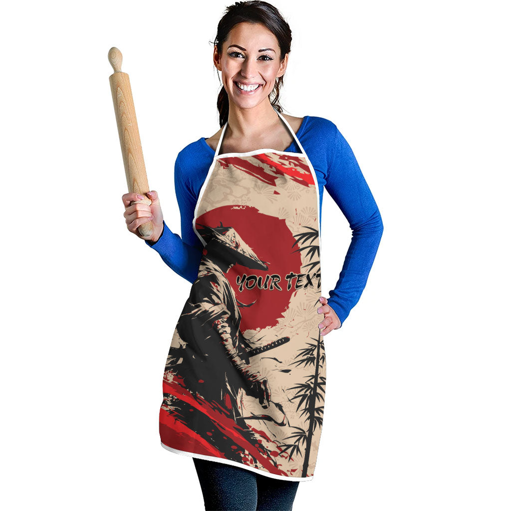 Personalised Japan Samurai Vintage Apron Honor Defines Strength