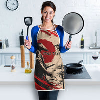 Personalised Japan Samurai Vintage Apron Honor Defines Strength