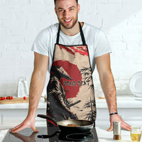 Personalised Japan Samurai Vintage Apron Honor Defines Strength