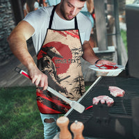 Personalised Japan Samurai Vintage Apron Honor Defines Strength