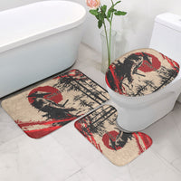 Personalised Japan Samurai Vintage Bathroom Set Honor Defines Strength