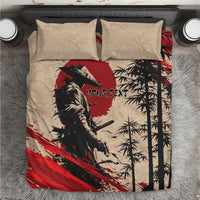 Personalised Japan Samurai Vintage Bedding Set Honor Defines Strength