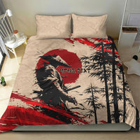 Personalised Japan Samurai Vintage Bedding Set Honor Defines Strength