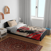 Personalised Japan Samurai Vintage Bedding Set Honor Defines Strength