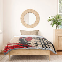 Personalised Japan Samurai Vintage Bedding Set Honor Defines Strength