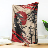 Personalised Japan Samurai Vintage Blanket Honor Defines Strength