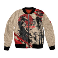 Personalised Japan Samurai Vintage Bomber Jacket Honor Defines Strength