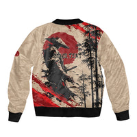 Personalised Japan Samurai Vintage Bomber Jacket Honor Defines Strength