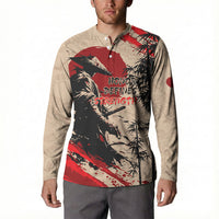 Personalised Japan Samurai Vintage Button Sweatshirt Honor Defines Strength