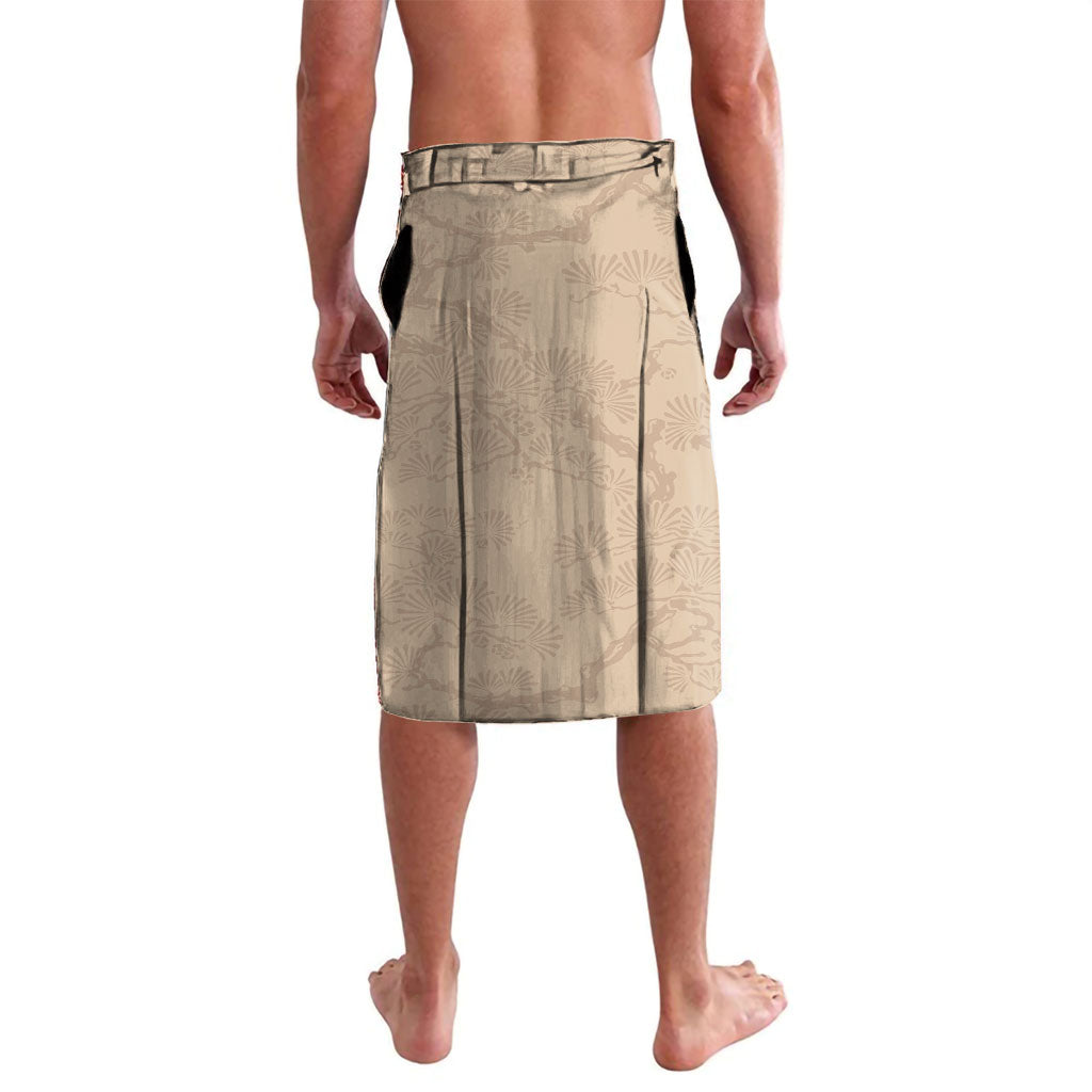 Personalised Japan Samurai Vintage Lavalava Honor Defines Strength