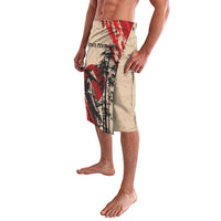 Personalised Japan Samurai Vintage Lavalava Honor Defines Strength