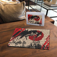 Personalised Japan Samurai Vintage Puzzle Honor Defines Strength