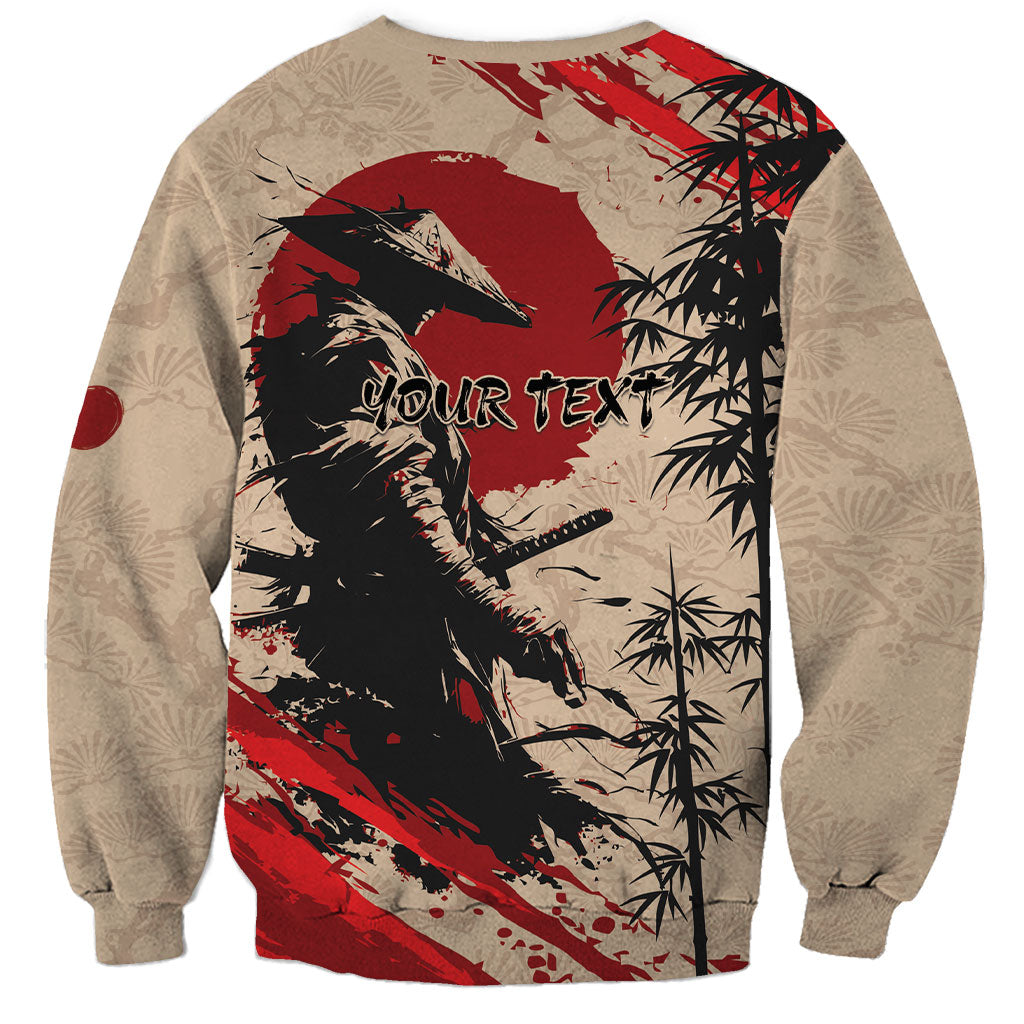 Personalised Japan Samurai Vintage Sweatshirt Honor Defines Strength