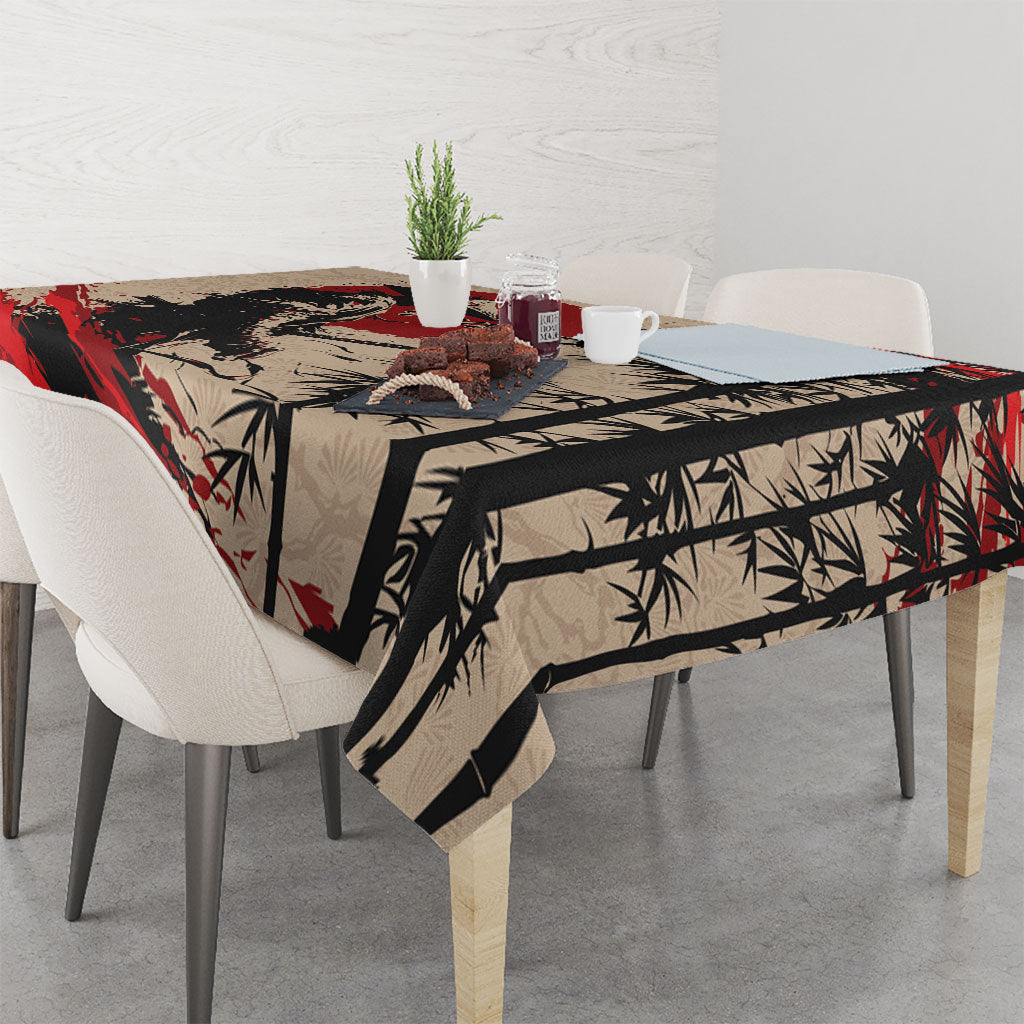 Personalised Japan Samurai Vintage Tablecloth Honor Defines Strength