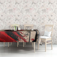 Personalised Japan Samurai Vintage Tablecloth Honor Defines Strength
