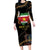 Suriname Keti Koti Long Sleeve Bodycon Dress Kettingsnijden Prisiri Manspasi - Wonder Print Shop