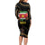 Suriname Keti Koti Long Sleeve Bodycon Dress Kettingsnijden Prisiri Manspasi - Wonder Print Shop