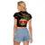 Suriname Keti Koti Raglan Cropped T Shirt Kettingsnijden Prisiri Manspasi - Wonder Print Shop