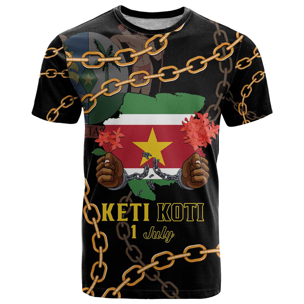 Suriname Keti Koti T Shirt Kettingsnijden Prisiri Manspasi - Wonder Print Shop